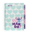 Zápisník špirálový B5 so záložkami Stitch Pastel