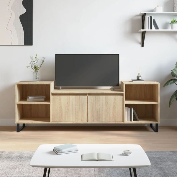 vidaXL TV skrinka dub sonoma 160x35x55 cm spracované drevo
