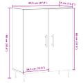 vidaXL Komoda staré drevo 69,5x34x90 cm kompozitné drevo