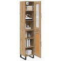 vidaXL Highboard Remeselný dub 34,5 x 34 x 180 cm Kompozitné drevo