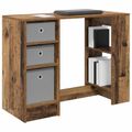 vidaXL Stôl Staré drevo 100 x 40 x 75 cm Kompozitné drevo