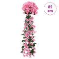 vidaXL Kvetinové girlandy 3 ks, ružové 85 cm