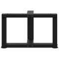 vidaXL Nohy konferenčného stolíka v tvare T, 2 ks, čierne, 40x25x(30-31) cm, oceľové