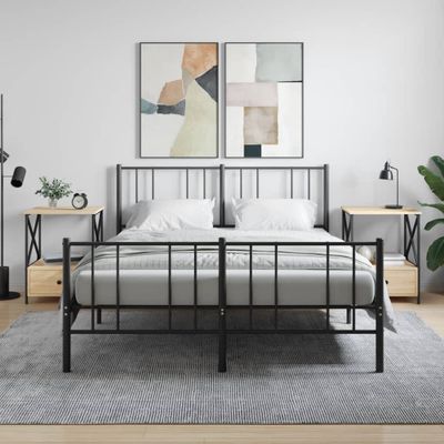 vidaXL Nočné stolíky 2 ks, dub sonoma 50x41x65 cm, kompozitné drevo