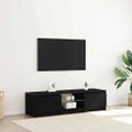 vidaXL TV skrinka 140 x 38,5 x 36 cm Čierny dub Kompozitné drevo