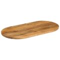 vidaXL Stolová doska 110x40x2,5 cm oválna masívny mangovník