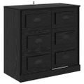 vidaXL Servírovacia skriňa Čierny dub 70 x 35,5 x 67,5 cm