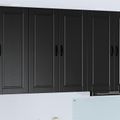vidaXL Nástenná skrinka PORTO Čierna 80 x 31 x 100 cm Kompozitné drevo