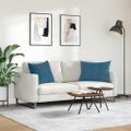 vidaXL Vankúše na pohovku 2 pcs Modrá 70 x 50 cm Kordúrová tkanina