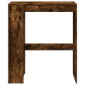 vidaXL Barový stôl s policami dymový dub 90x40x103,5 cm kompoz. drevo
