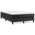 vidaXL Posteľný rám s boxspringom čierny 120x200 cm umelá koža