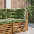 vidaXL Vankúš na vonkajšiu pohovku Polyester Design s listami