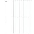 vidaXL Záhradné kolíky k rastlinám 20 ks tmavozelené 91 cm oceľ