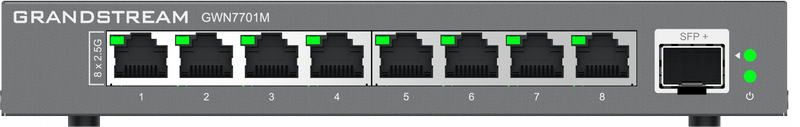 Grandstream GWN7701M Unmanaged Network Switch 8x2,5Gb portov / 1 SFP+