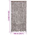 vidaXL Záves proti hmyzu hnedý a biely 100x230 cm ženilka