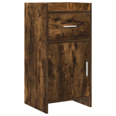 vidaXL Servírovacia skriňa Dymový dub 40 x 36 x 80 cm Kompozitné drevo