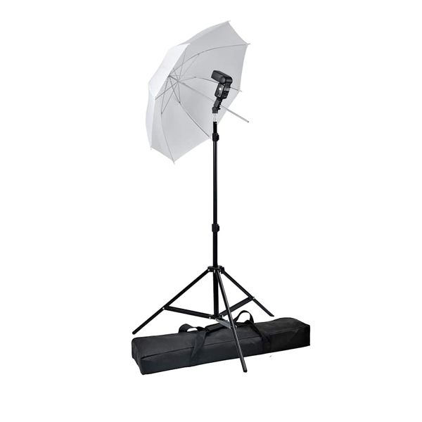 vidaXL Súprava Speedlight Čierna Kov