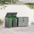 vidaXL Úložisko kontajnera na odpad for 4 Bins 240L Nehrdzavejúca oceľ