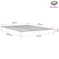 vidaXL Posteľný rám voskovo hnedý 180x200 cm masívna borovica