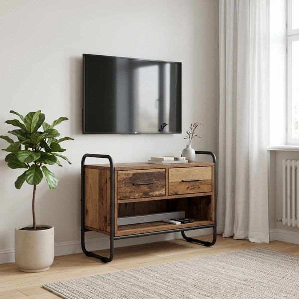 vidaXL TV skrinka 60 x 30 x 50 cm Staré drevo Kompozitné drevo