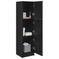 vidaXL Highboard Čierny dub 31.5 x 32 x 122.5 cm