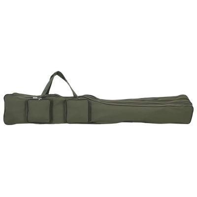 vidaXL Taška na rybárske prúty, tmavozelená 150 cm, oxfordská látka