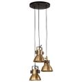 vidaXL Závesná lampa 25 W starožitná mosadzná 30x30x100 cm E27
