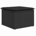 vidaXL Súprava záhradných pohoviek 8 ks Čierna