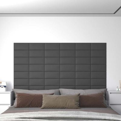 vidaXL Nástenný čelník 12 pcs 30 x 15 cm Biely látka
