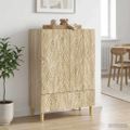vidaXL Servírovacia skriňa Dub sonoma 66 x 34,5 x 95 cm