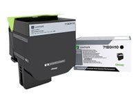 Vysoká výťažnosť - čierna - originálna - kazeta s farbivom LCCP - pre Lexmark CS417dn, CX417de