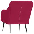 vidaXL Kreslo vínovočervené 63x76x80 cm zamat