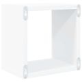 vidaXL Nástenné police 6 ks biele 22x15x22 cm