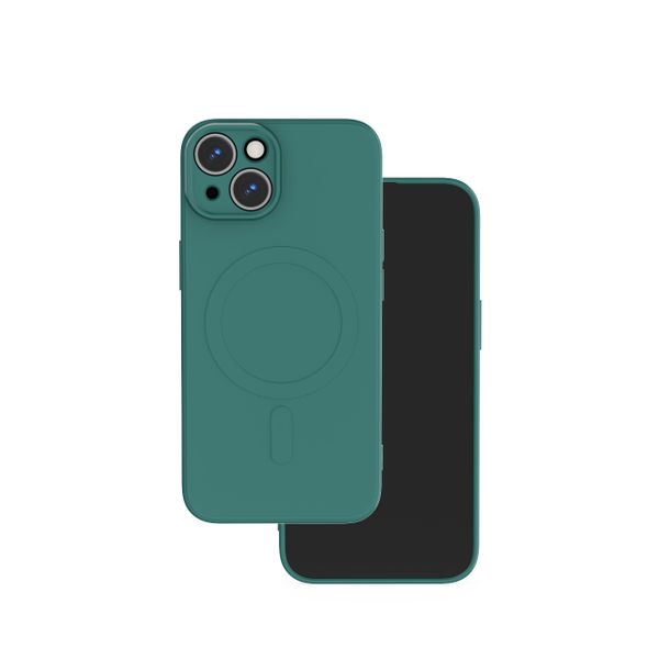 Jednoduché puzdro Color Mag pre iPhone 16 Plus 6,7" tmavozelená