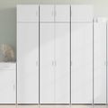 vidaXL Vysoká skrinka biela 70x42,5x185 cm kompozitné drevo