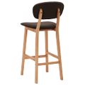 vidaXL Barové stoličky 2 ks hnedé látkové