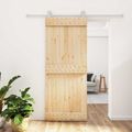 vidaXL Posuvné dvere Prírodná a biela 85 x 210 cm