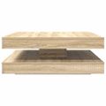 VidaXL konferenčný stolík otočný o 360 stupňov dub sonoma 90x90x34,5cm