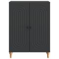 vidaXL Servírovacia skriňa Čierna 66 x 34,5 x 90 cm Kompozitné drevo