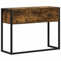 vidaXL Koncový stôl Dymová dub 100 x 36 x 75 cm Kompozitné drevo