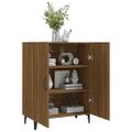 vidaXL Komoda hnedý dub 70x34x90 cm spracované drevo