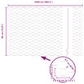 vidaXL Hexagonálny plot s stĺpom 25 x 0,4 m PVC potiahnutá oceľ Zelená