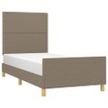 vidaXL Rám postele bez matraca Taupe 80x200 cm Látka