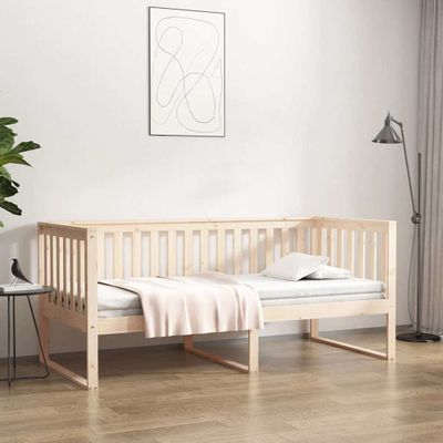 vidaXL Denná posteľ s matracom 90x200 cm masívna borovica