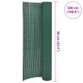 vidaXL Obojstranný záhradný plot, PVC 90x500 cm, zelený