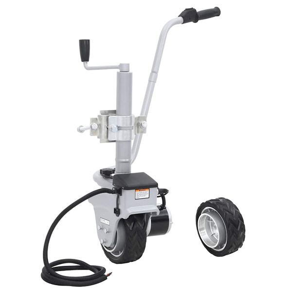 vidaXL Hliníkové oporné koleso na príves s motorom 12 V 350 W