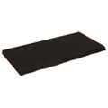 vidaXL Stolová doska tmavohnedá 120x60x(2-6) cm ošetrený dubový masív