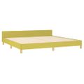vidaXL Posteľ bez matraca zelená 200x200 cm látka