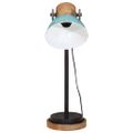 vidaXL Stolová lampa 25 W šmuhovaná modrá 18x18x60 cm E27