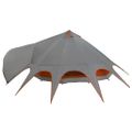 vidaXL Teepee stan pre 9 osôb 9-miestny Šedá a oranžová